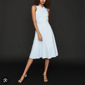 😍NWT!! REISS Paige Soft midi dress​ - Pale blue